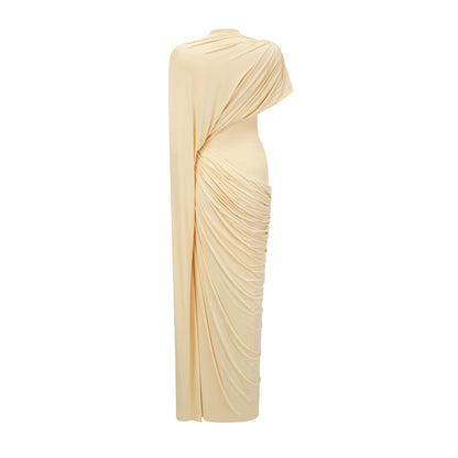 Fenella Asymmetrical Draped Cape & Dress Matching Set